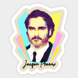 Joaquin Phoenix Wpap Pop Art Design Sticker